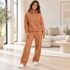 Completo da Donna con Mezza Zip Felpa a Manica Lunga e Pantaloni con Tasche Completo Casual 2 Pezzi