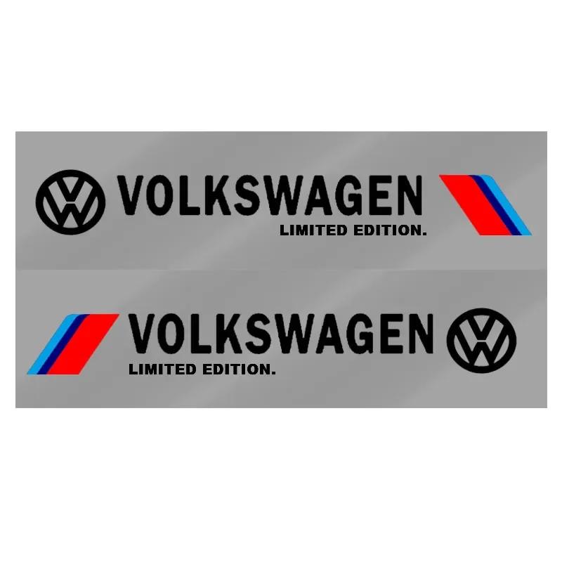 

For Volkswagen 2pcs Car Side Door Sticker Badge Decal Decoration Emblem For VW Volkswagen R Rline Jetta Golf Polo Beetle CC EOS