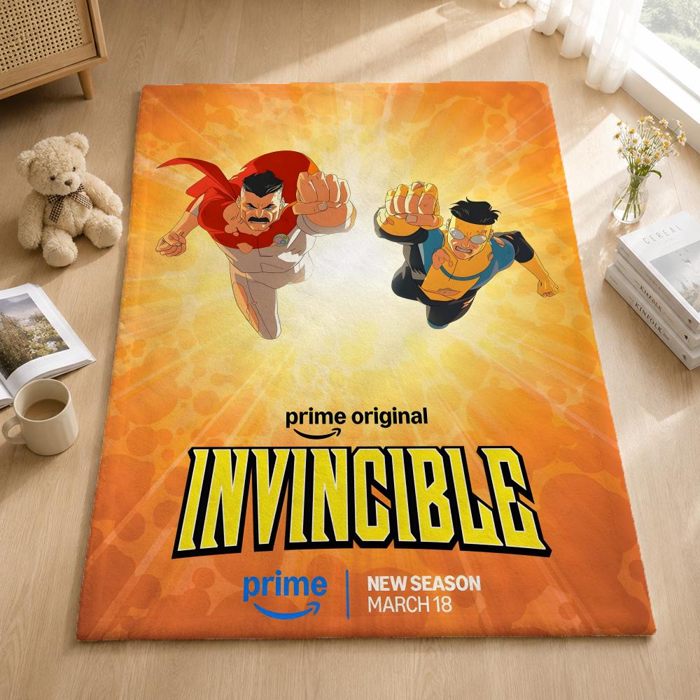 Animation I-Invincible Throw Blankets Soft Warm Flannel Blanket Bedding for Bed Living room Home Sofa 75x90cm