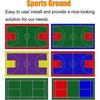 quality nonslip modular interlocking floor tiles, outdoor basketball court, weatherresistant DIY sports tiles (Rosso) 10PCS