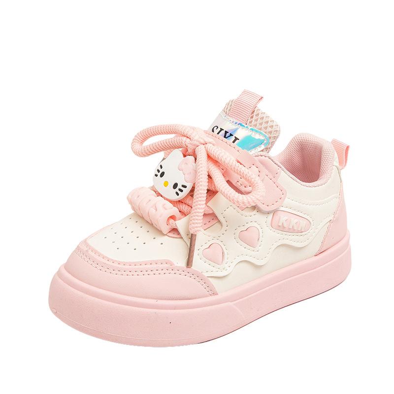 

Girls Cartoon Board Shoes Spring Fashion Casual Sneakers for Kids Size 26 розовый