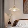 Modern Pendant Lights Flower Glass Hanging Lamps Home Decoration Lighting Living Room Bedroom Bedside Light Fixture Indoor Shop