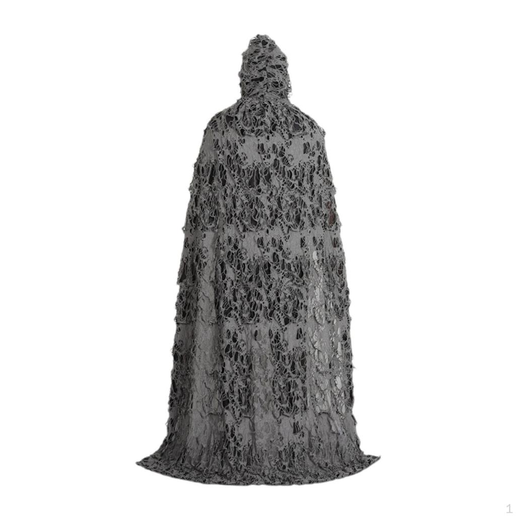 Halloween Cloak with Hood Carnival Costume Hooded Robe for Fancy Dress Role Play