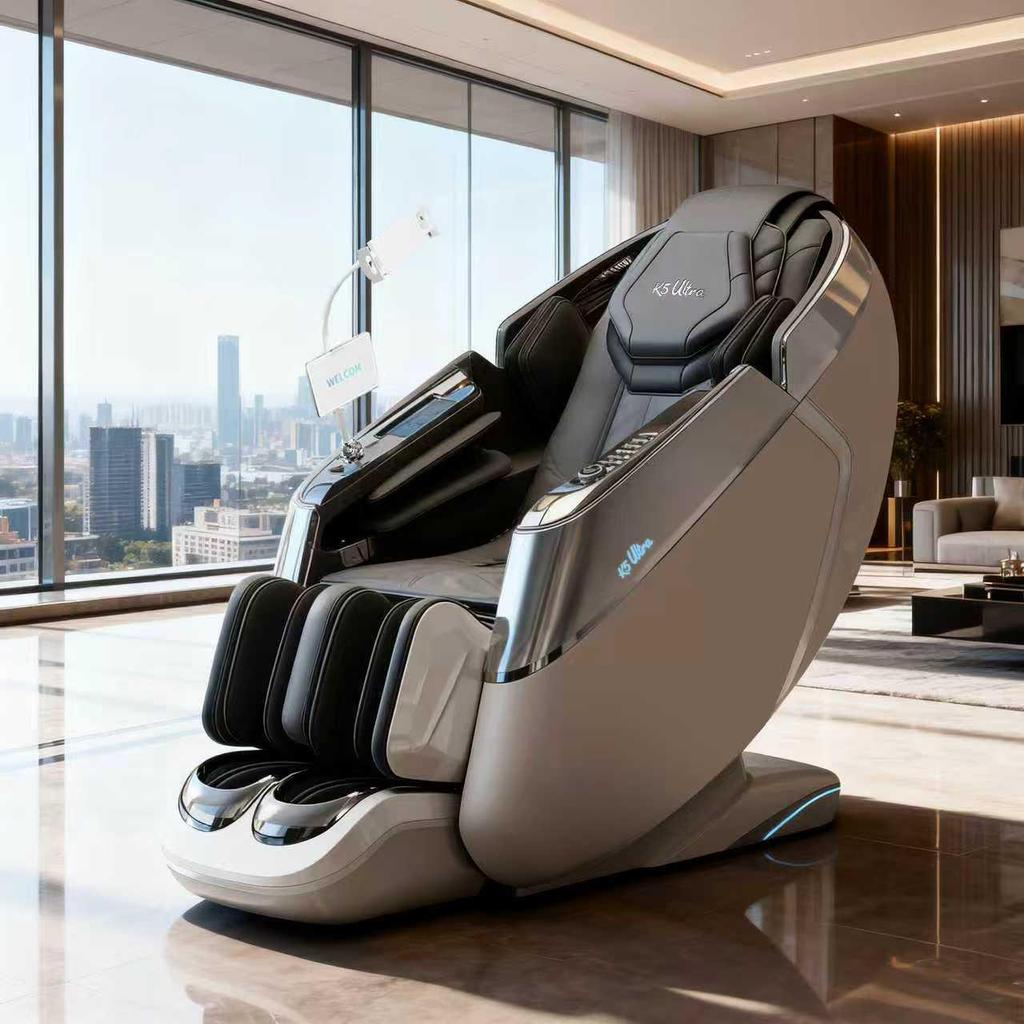 AI-Powered Zero Gravity Smart Massage Chair with Full Body Automatic Space Capsule Design