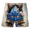 Sommermode 3D-Druck Samurai-Maske Shorts Herren lustige Persönlichkeit Hip-Hop Street Short Hosen Ropa De Hombre Badehose