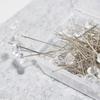 Clear Straight Pin Bouquet Pins Crystal Transparent Thumbtack Positioning Pin Flower Art Pin Wedding Bouqu