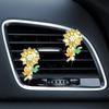 Flower Car Diffuser Vent Clip Bling Sunflower Vehicle Perfume Diffuser Automobile Interior Accessories Automotive Vent Scent