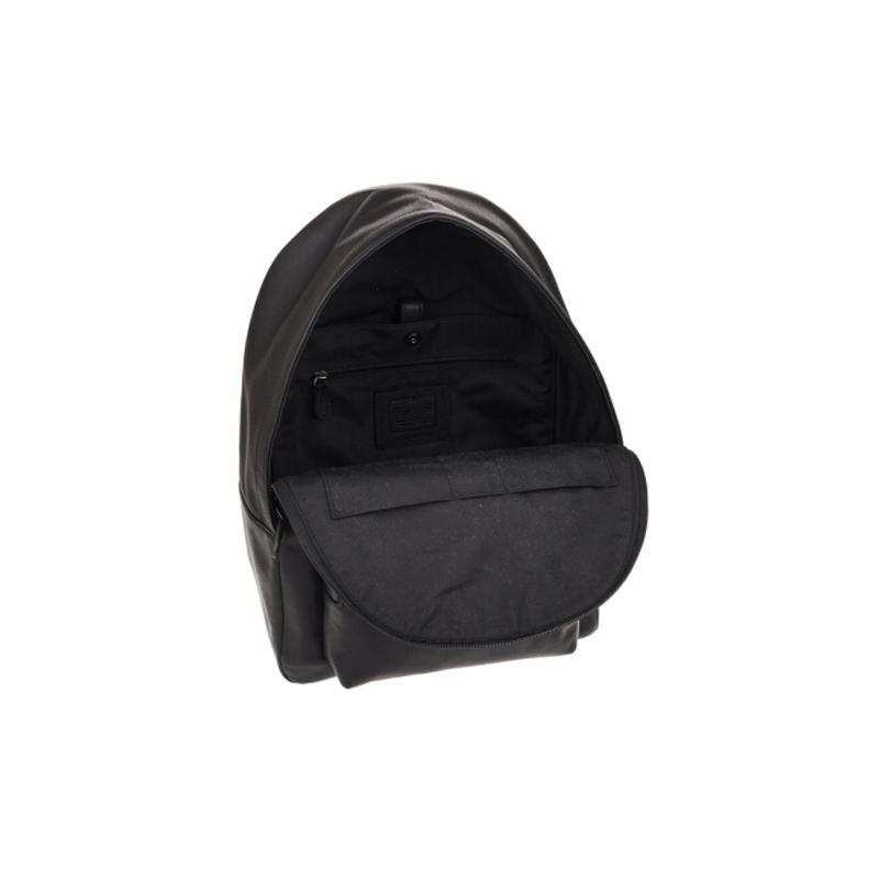 COACH Houston32 Logo embossed leather backpack backpack large size men's black