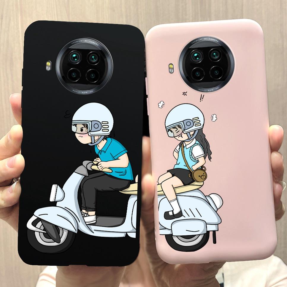 ForXiaomi Mi 10T Lite Case Cute Cartoon Cat Painted TPU Silicone Back Cover For Xiaomi Mi 10T Lite 5G 10Tlite Phone Case Funda