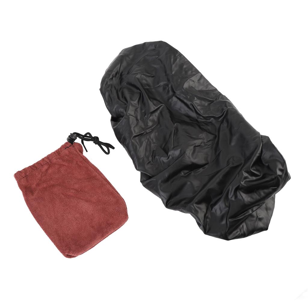 Motorcycle Seat Cover Waterproofing Sun Protection Breathable Seat Cushion Protector Cover for Scooter Black