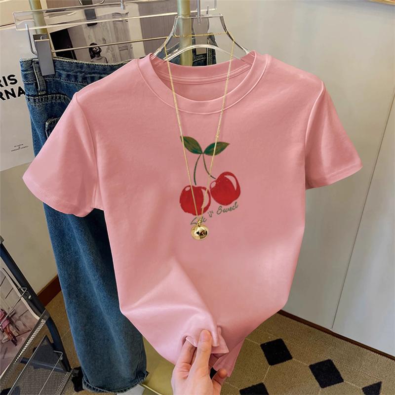 Summer Loose Women's T-Shirt High Quality O Neck Letter Pattern Short Sleeve Women's Fallow Wear Short Sleeve T-Shirt CCXX197