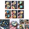 Captivating Madagascar Quartz Labradorite Natural Crystal Heart Pendant Decor For Unique Gifts