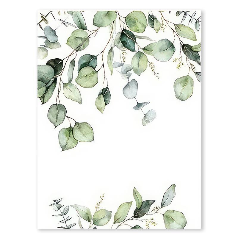 Nordic Sage Greenery Leaves Posters Scandinavian Eucalyptus Leaf Canvas Painting Minimalist Room Wall Art Home Decor Mural