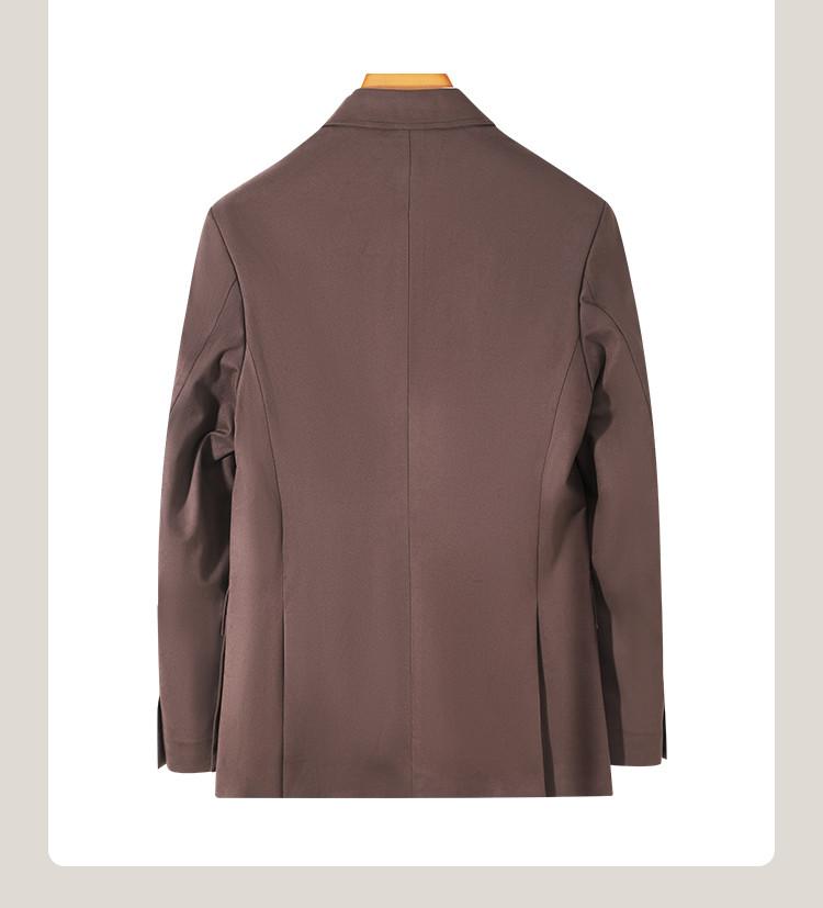 [Suede suit] Retro casual suit for men in autumn, durable, easy to maintain, high-end feel, single suit jacket