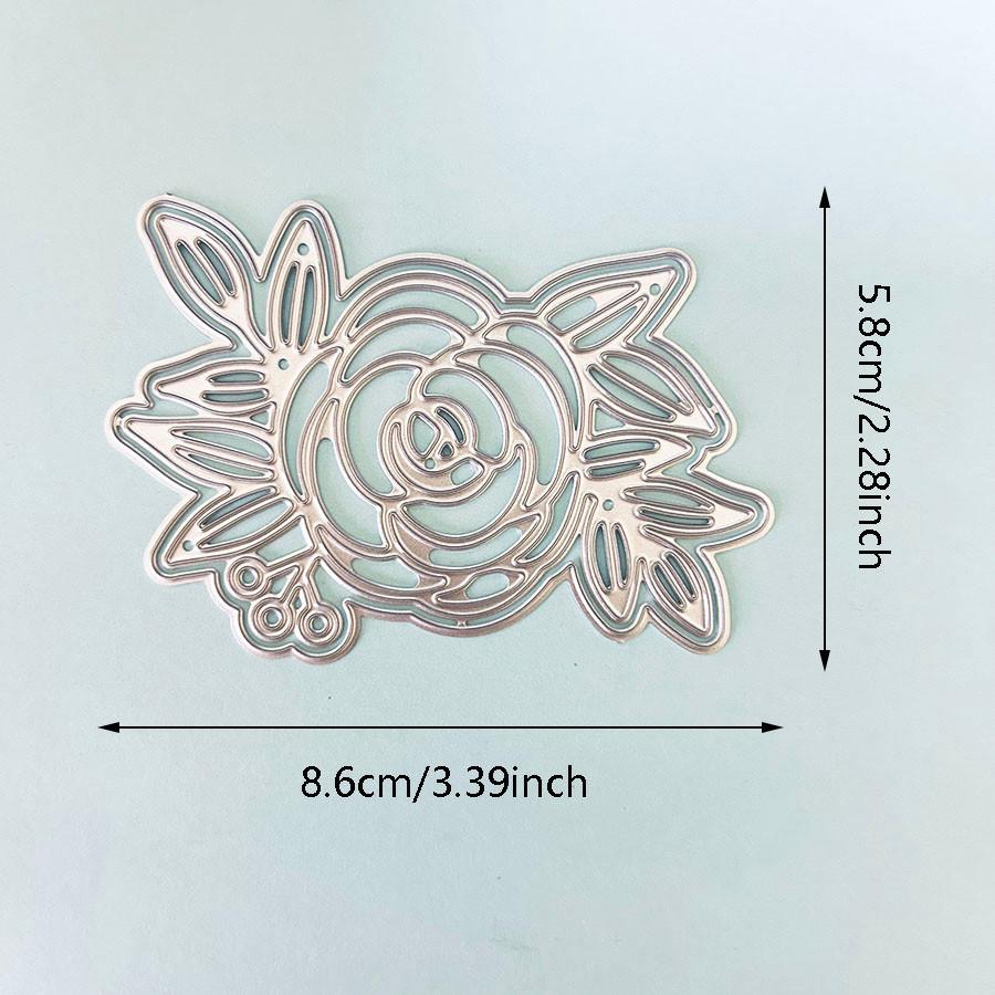 Rose Flower Leaves Shaker Metal Cutting Dies for DIY Scrapbooking Cutting Die Paper Cards Embossed Decorative Craft Die Cut