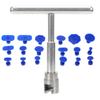 Professional Car Dent Puller Set Auto Body Dent Puller Dent Repairing with T Bar Dent Removal Glue- & Pulling Tabs 19pcs