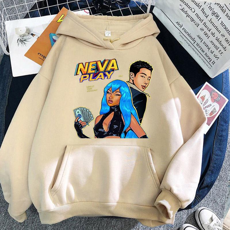 Megan Thee Stallion Neva Playd Hoodie Women/Men Harajuku Aesthetic Hip Hop Hoodies Unisex  New Album Autumn Winter Pullover