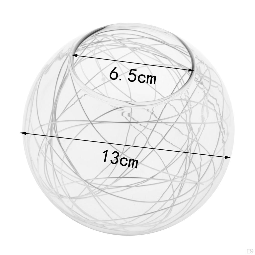 Glass Globe Lamp Shade Multiple Specifications Light Fixture Replacement 2.56-2.76 Inch Fitter