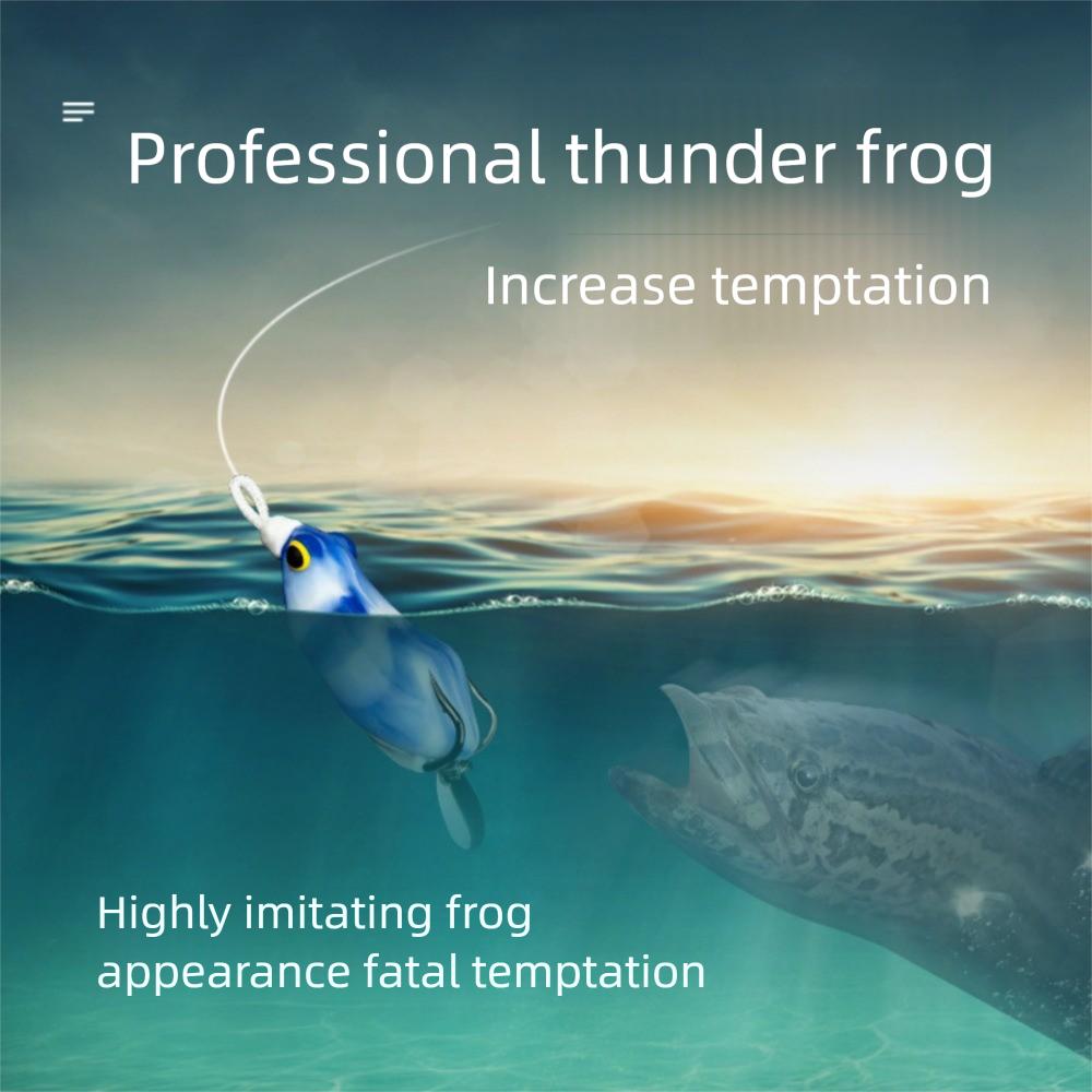 7pcs High Quality Silicone Frog Lure 6.5cm-14g Double Hooks Swimbait Soft Fishing Bait Fishing