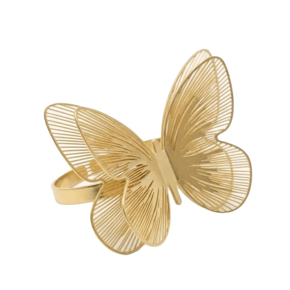 1PC Hollow Butterfly Napkin Holder Waterproof Dinnig Table Decoration Elegant Napkin Ring