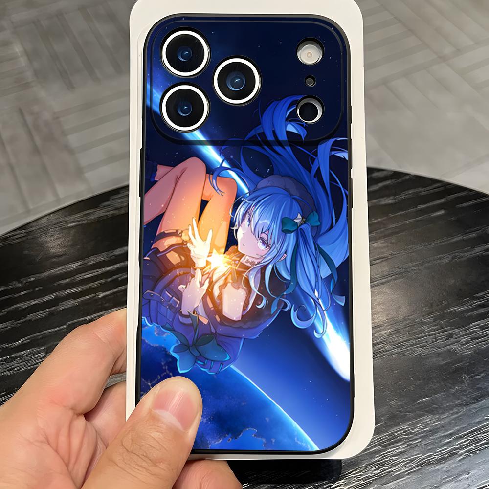 H-Hoshimachi S-Suisei Phone Case For IPhone 17 Pro Max 16 15 14 Pro Max 13 11 X Xs Xr 8 7Plus Silicone Cover