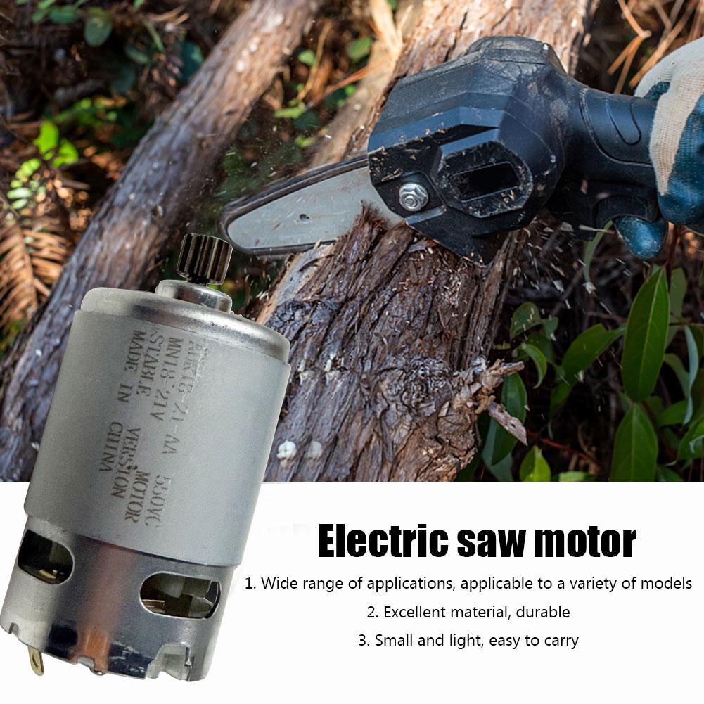 21V Mini DC Motor 14 Zubý Motorový Reduktor 28000RPM Průměr Ozubeného Kola 8.2mm Příslušenství pro Elektrické Nářadí pro Motor 550 Lithiumová Motorová Pila