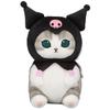 x Characters Collaboration Big Plush Toy 22cm mofu'sand San'rio Approx. (Kuromi)