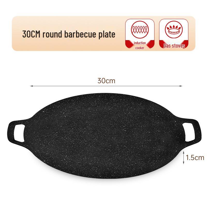 

Сковорода-гриль из майфанского камня для корейского барбекю и теппаньяки для использования на открытом воздухе