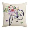 New Lavender Pillow Purple Spring and Summer Print Car Pillow Bedside Cushion Linen Pillow