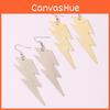 Contemporary Metal Earrings With Lightning Shape Design For Women Collection