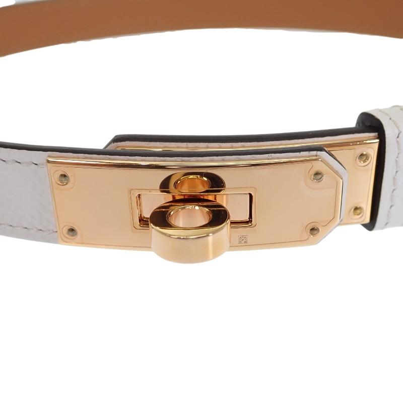 HERMES H069853CD01 cinturón blanco Epsom Mujer