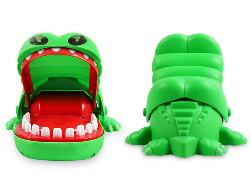 Free Shipping: Biting Crocodile Prank Game - Sound & Light Dinosaur Toy for Kids