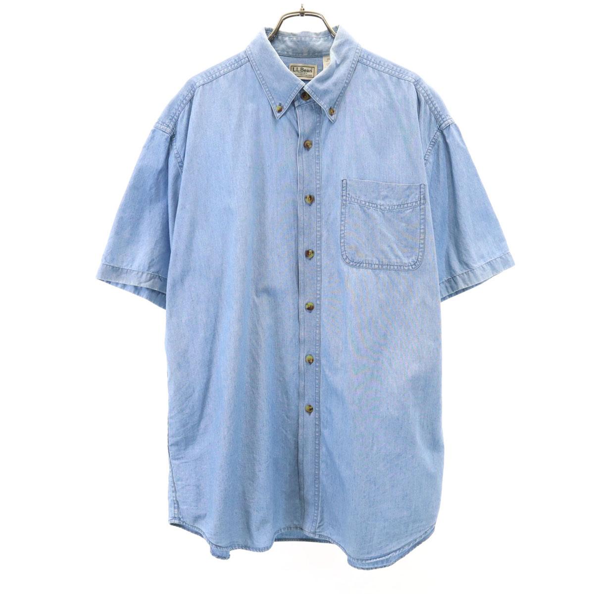 

L.L.Bean Сделано в Болгарии Комбинезон с коротким рукавом Рубашка на пуговицах Мужской Б/у