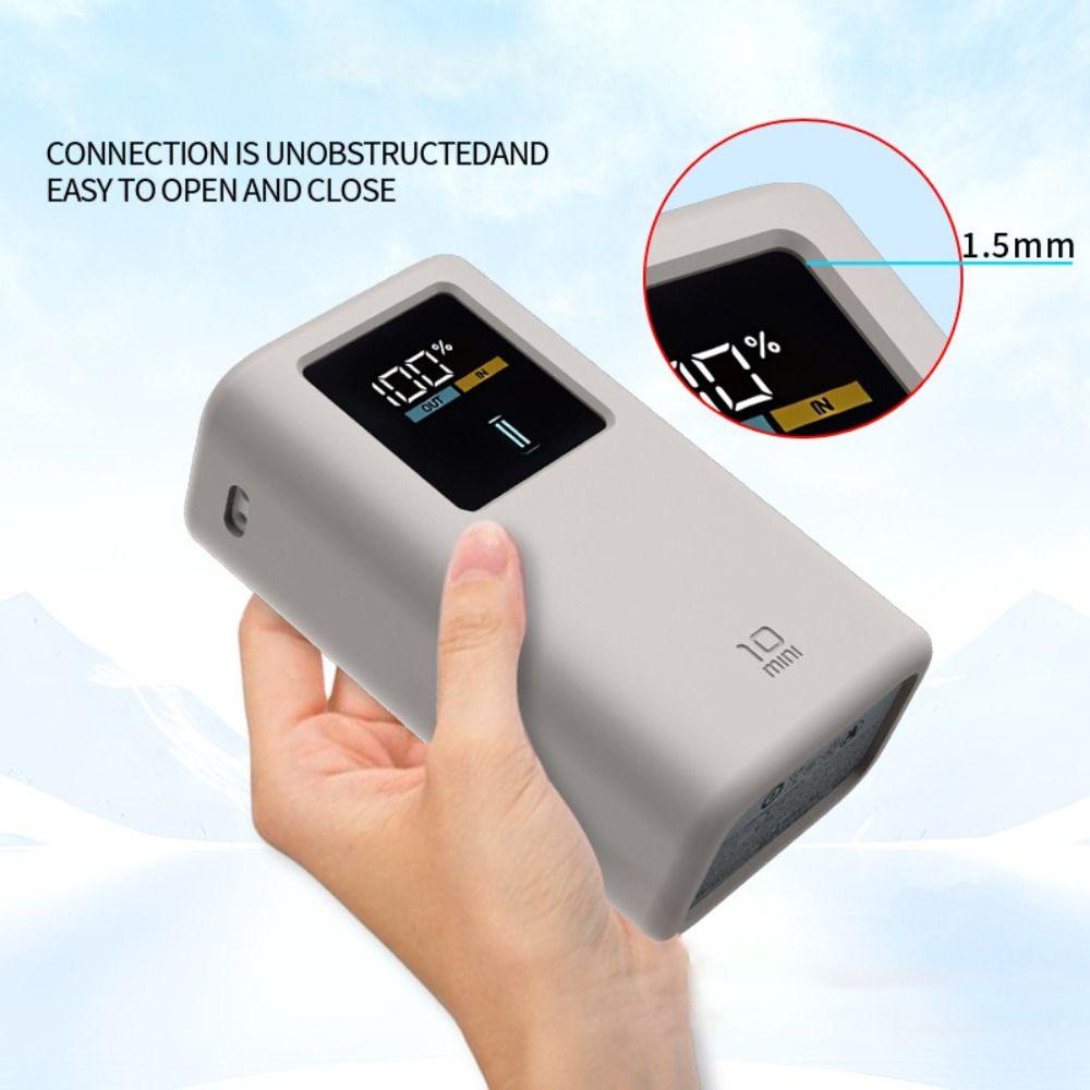 Shockproof Silicone Case Carrying Case for CUKTECH Model 10 Mini 10000mAh 55W Power Bank Travel