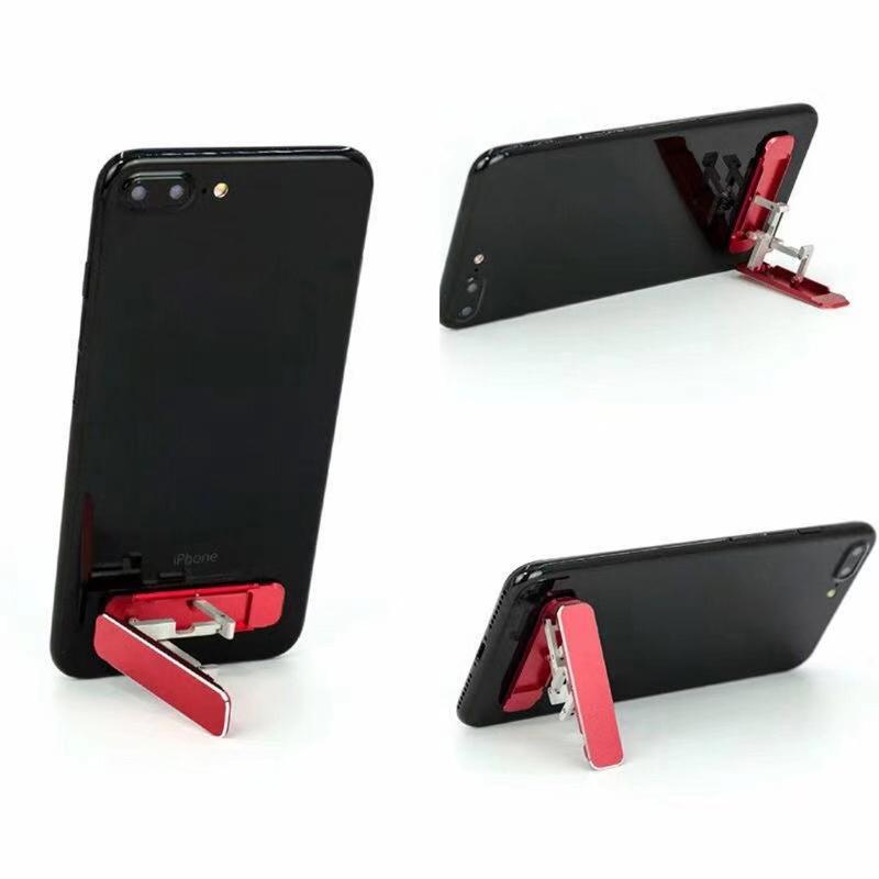 Universal Mini Size Aluminum Portable Folding Desk Mount Holder Bracket Mobile Phone Cradle Foldable Stand for Cellphone