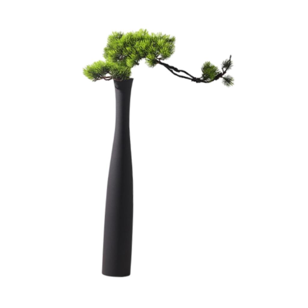 Bud Vase Flowerpot Decors Planter Tall Ceramic Flower Vase Slender Vase Floor Vase for Home Side Table Fireplace Desktop Display