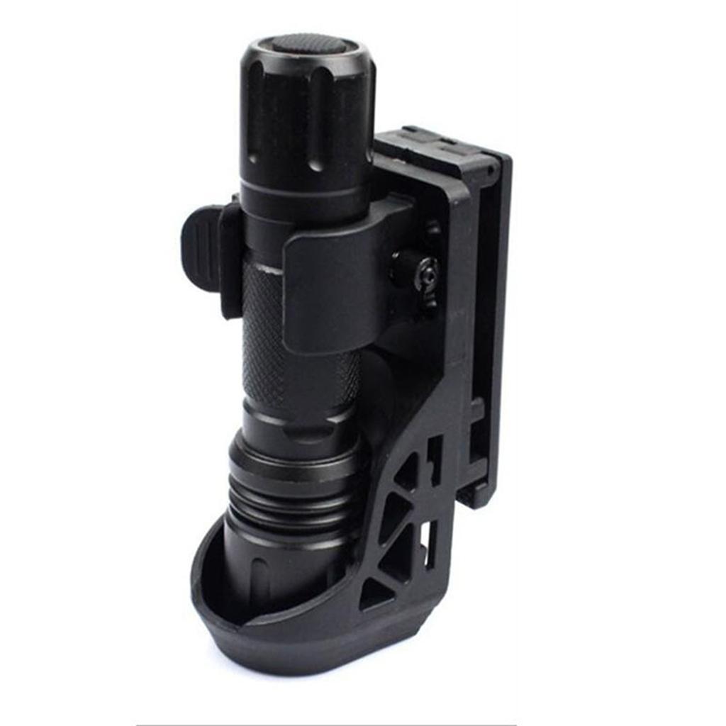 Tactical Flashlight Holster 360 Degrees Rotating Torch Set Quick Unplug Tactic Flashlight Holsters With Lever Side Lock System