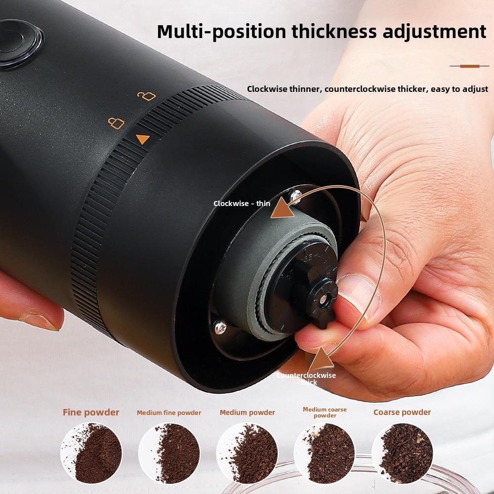 Tragbare elektrische Kaffeemühle, wiederaufladbare Kaffeemühle über USB, elektrische Kaffeemühle, kleine Kaffeemaschine