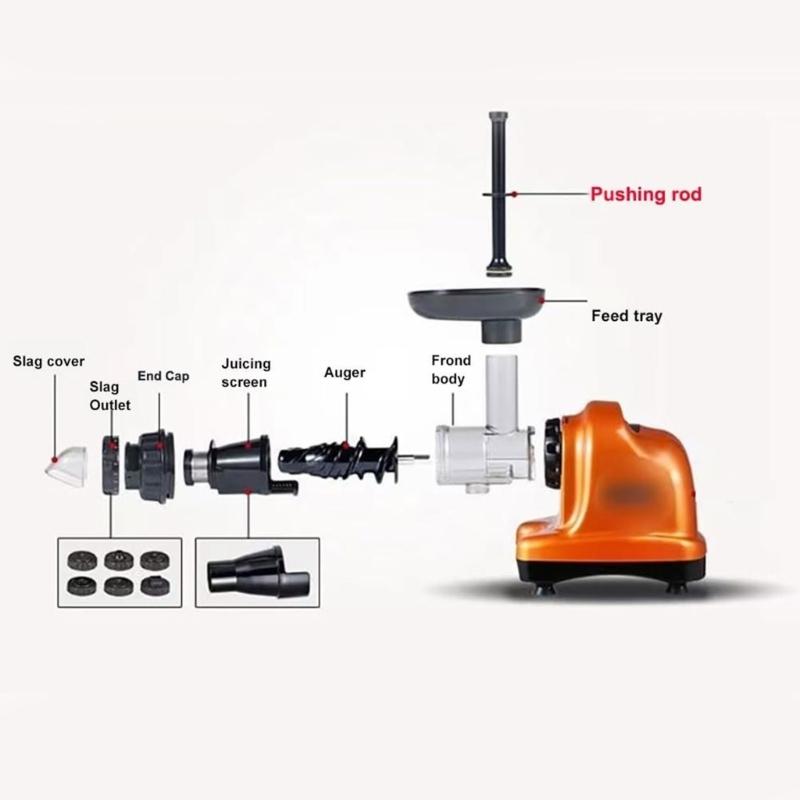 Juicing Machine Push Rod Fruit and Vegetable Processing Part Fruit Vegetable Push Rod Plastic Kitchen Appliance Part
