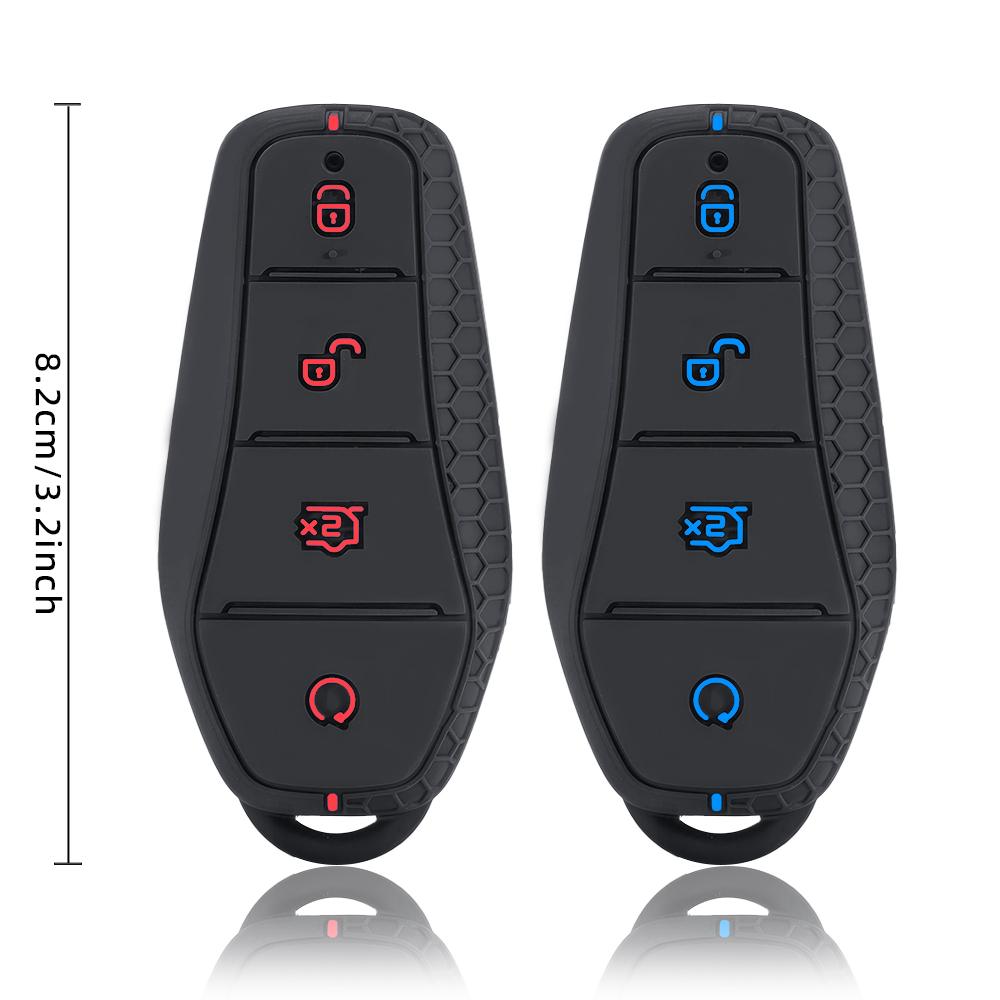 New Fashion Silicone Holder Key Case For BYD Atto 3 Han EV Dolphin Song PRO Max Tang DM Yuan Dolphin E2 Qin PLUS Car Key Cover