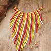 Bohemian Style Beaded Necklace Earrings Set Tassels Designs Jewelry African Beaded Jewelry Beads Earrings for Women
