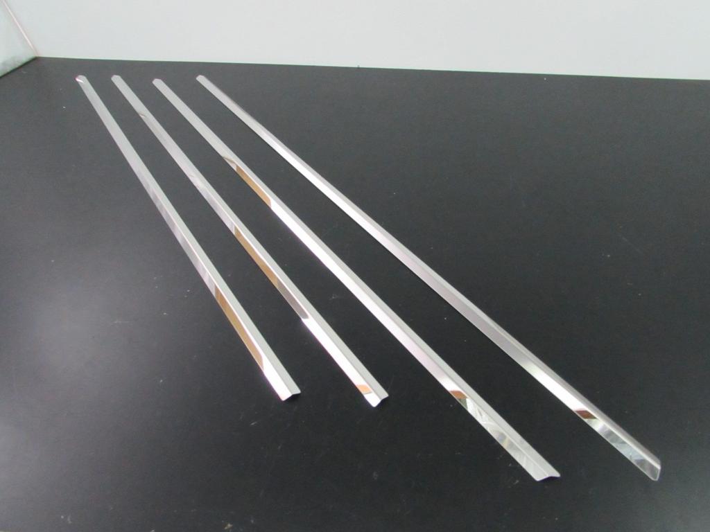 BRIGHTZ Chrome Stainless Steel Window Moulds for Toyota Harrier Set Ultra-Mirror (30 Series), 4-Piece [WIN-SIL-093] (Product Code 3368)