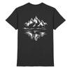 Mountain Lake Reflection T Shirt Casual Outdoor Hiking Nature for Hiker Lover  Vintage Washed Breathable Comfortable Unisex