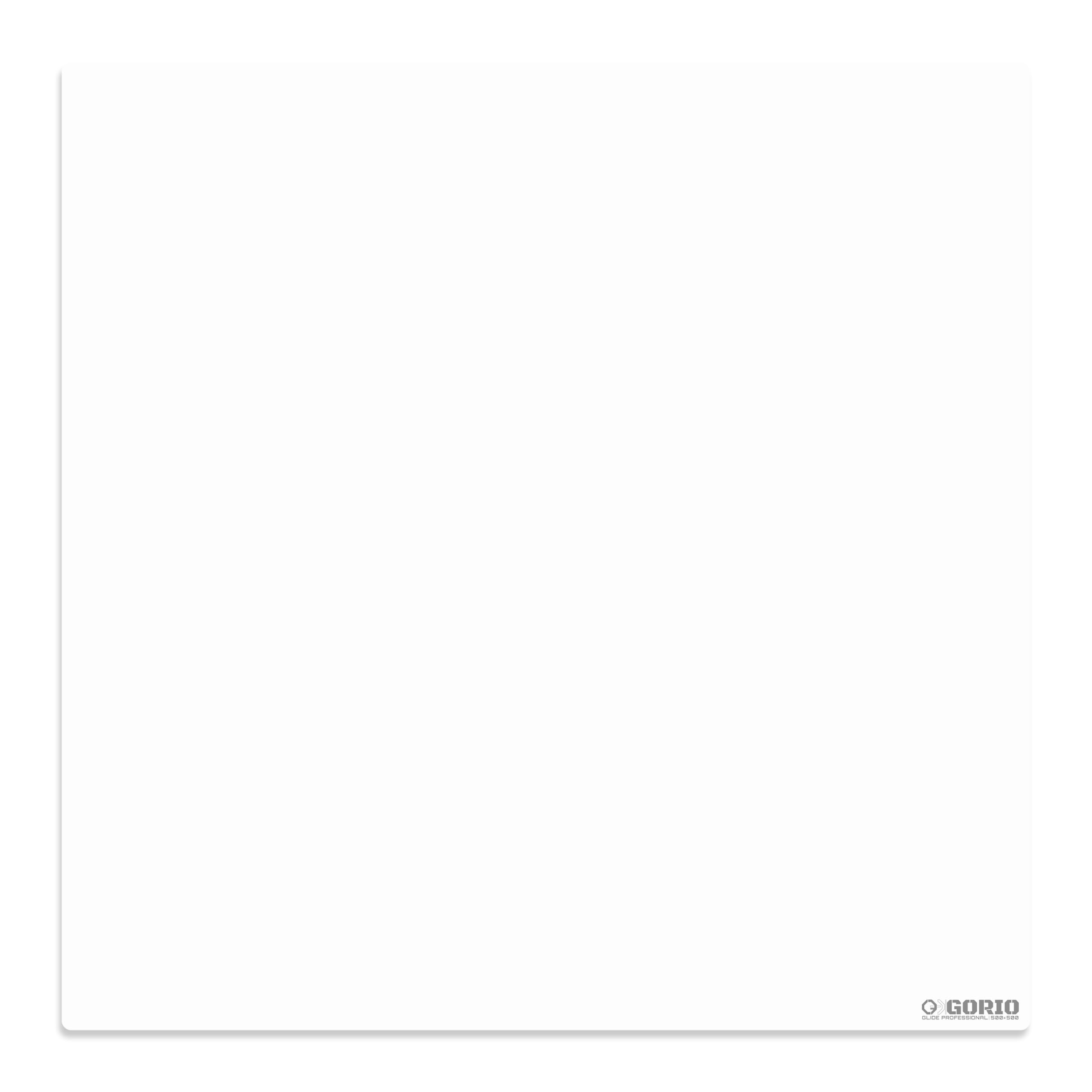 

GORIO Glide Professional PV01 Glass 500x500x3mm Square Gaming Mouse Tempered Glass Full Rubber Cover Pad, Pad, (Aluminosilicate Glass), Rubber/9-Point белый