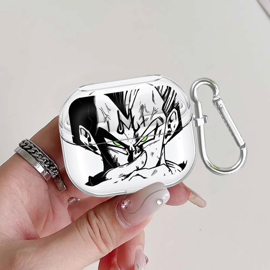 

D-ragonS B-allS Case For Samsung Galaxy Buds 2Pro Live 2 4Pro 4 Pro 3 FE 3Pro Clear Earphone Cases Cover With Hook Buds Live
