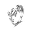Through What You Through Leaf Rings S925, Adjustable Leaf Entanglement Ring, Exquisite Inspirational Rings For Women, Jewelry Gifts For Your