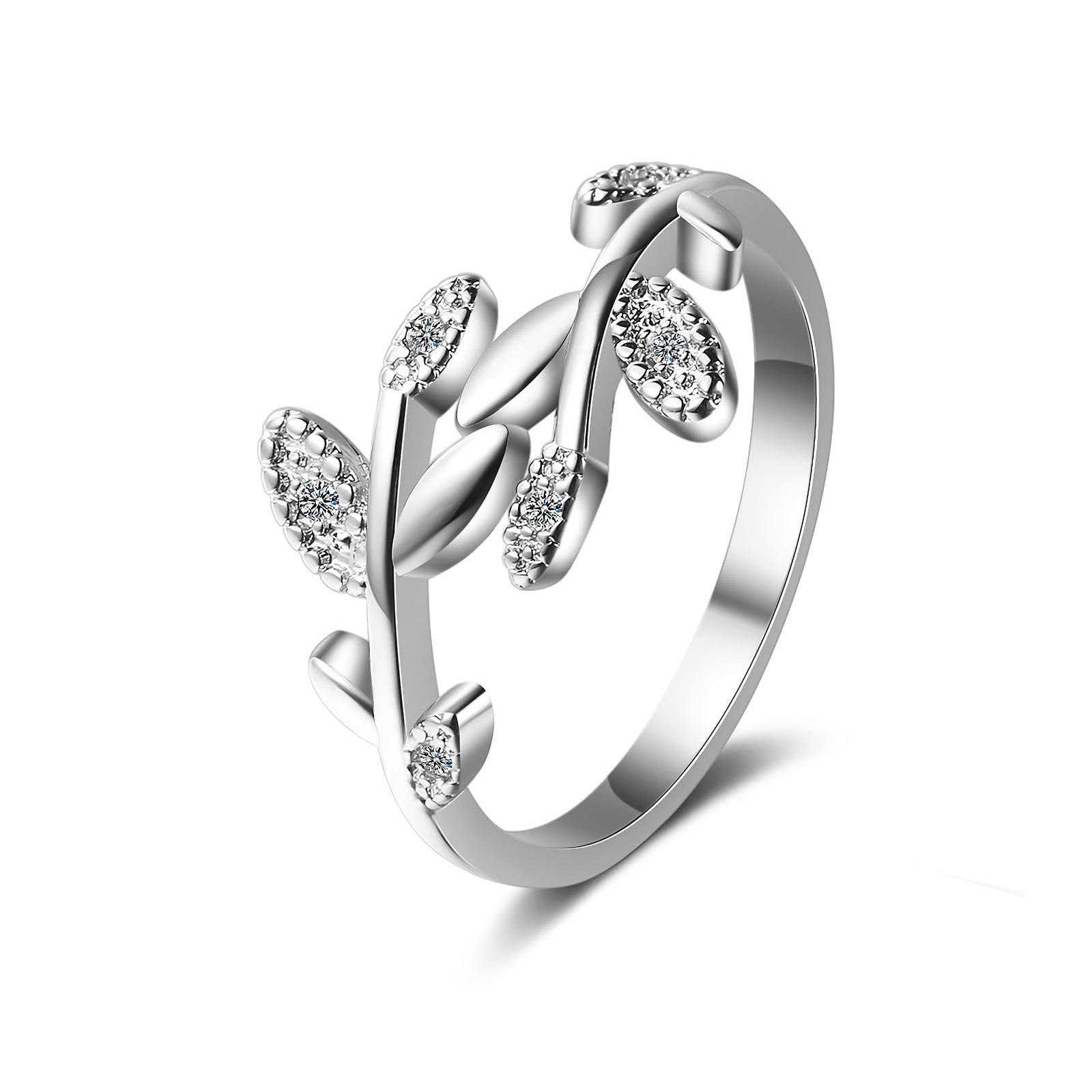 

Through What You Through Leaf Rings S925, регулируемое кольцо-запутывание в форме листа, изысканные вдохновляющие кольца для женщин, ювелирные подарки для вашего One Size