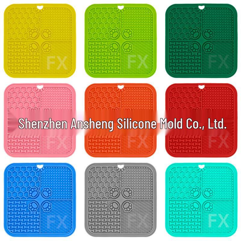 

Силиконовый коврик для вылизывания питомцев для медленного кормления – Коврик на присосках для кошек и собак Dog Licking Pad 20*20cm жёлтый