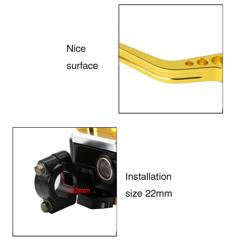 Alconstar- Bremskupplungspumpe Hauptzylinder Motorradhebel Lenker Hydraulische Kupplung 22mm für Honda Für Yamaha Für Kawasaki