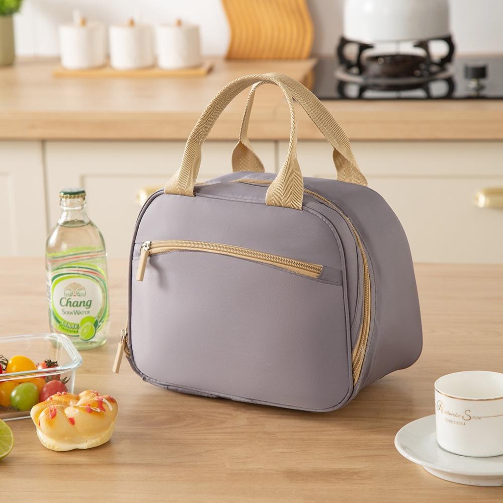 Modische isolierte Tasche, Lunchtasche, Bento-Tasche, Brotdose für die Arbeit oder Schule, Handtasche, Dicke Aluminiumfolien-Isolierertasche